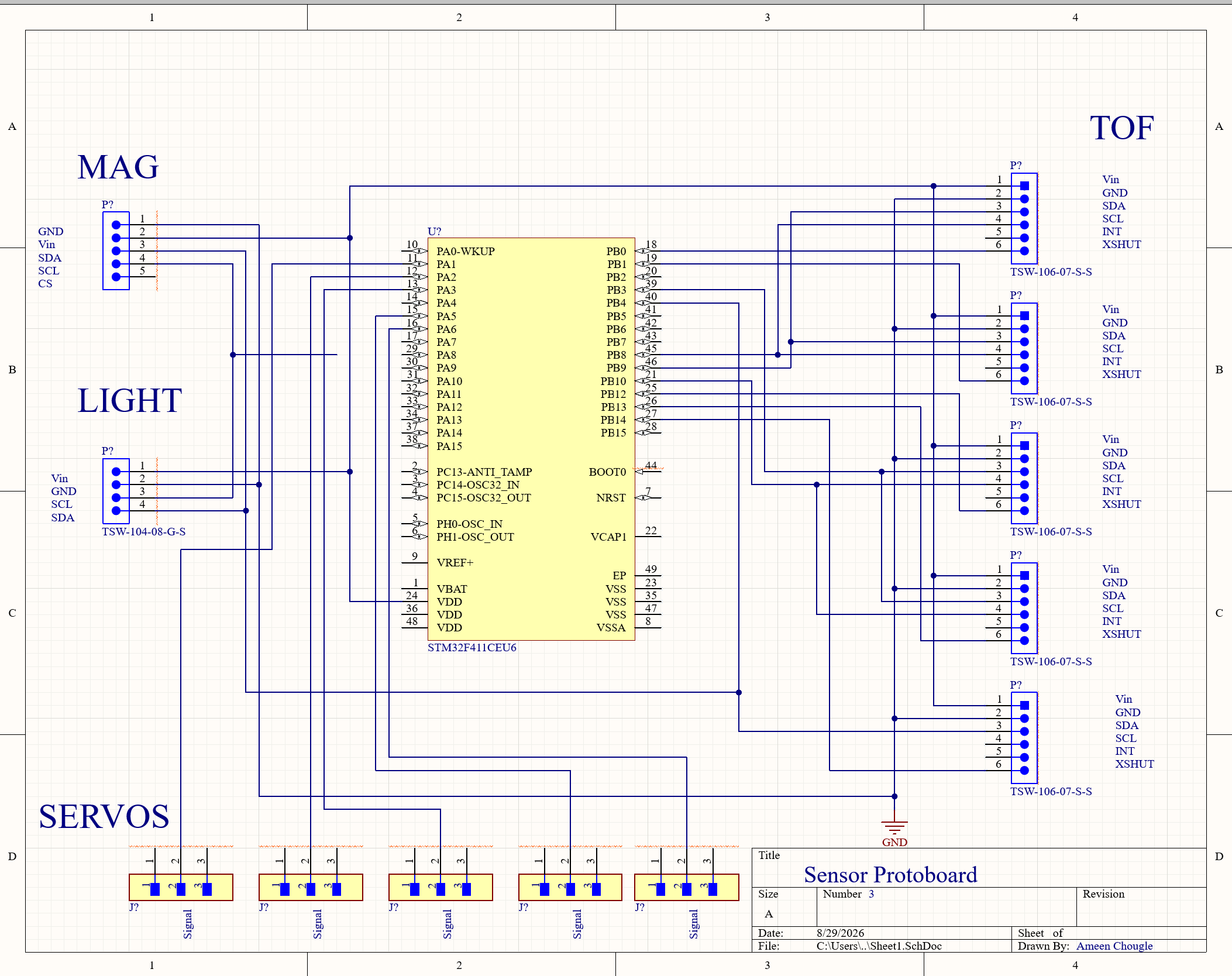 IEEE Robotics peripheral schematic